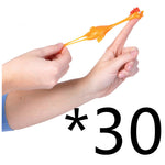 Catapult Launch Rubber Catapulted Chicken Toys Light Finger Prank Stretchy Flying Ejection Toy Slingshot Turkey Sticky - Cindi Book