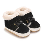Solid-color Plush Warm Soft And Non-slip Rubber Shoes - Cindi Book