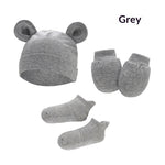 Newborn Hat Mittens And Socks Set With Rubber-soled Shoes - Cindi Book