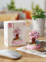 Building Block Bouquet Cherry Blossom Tree House Arbor Day Micro Particles - Cindi Book