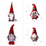 Cute Braids Faceless Plaid Hooded Forest Old Man Doll Home Plush Desktop Decoration - Cindi Book