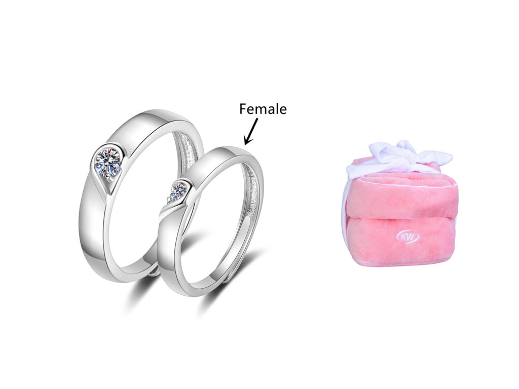 Couple Confession Ring Love Big Diamond Ring Doll Plush Ring Box - Cindi Book