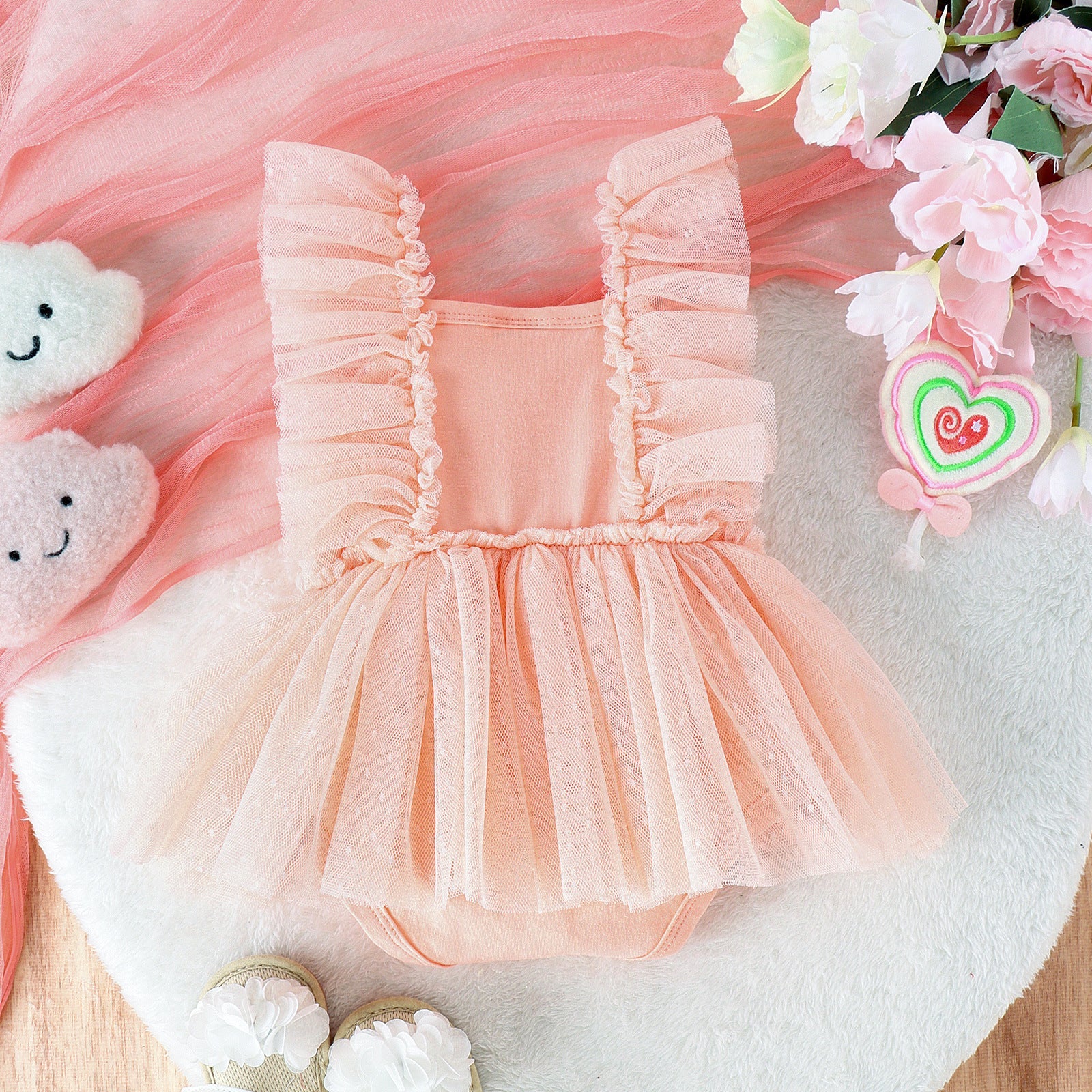 Jumpsuit Baby Net Skirt Princess Poris Dress Baby Skirt Baby Body Pants Jumpsuit - Cindi Book