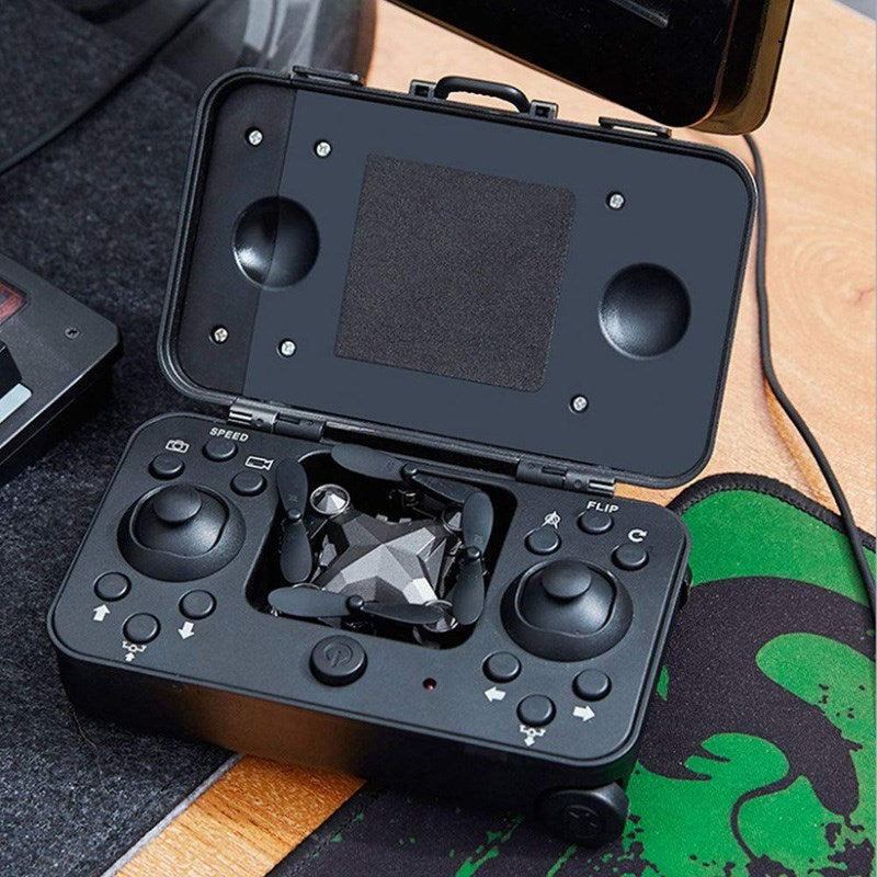New Luggage Box Storage Box Folding Mini UAV Aerial Photography Remote Control Four Axis Children's Toys Drone - Cindi Book
