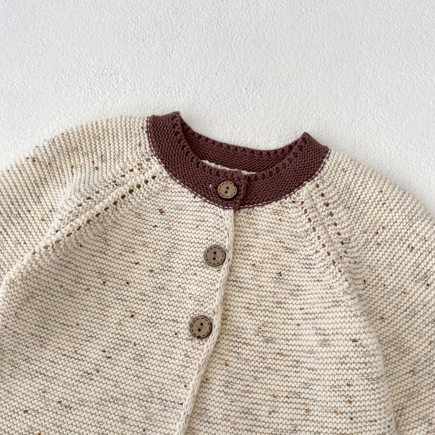 Baby Dot Yarn Ruffled Knitted Cardigan Coat Knitted Bell-bottom Pants - Cindi Book