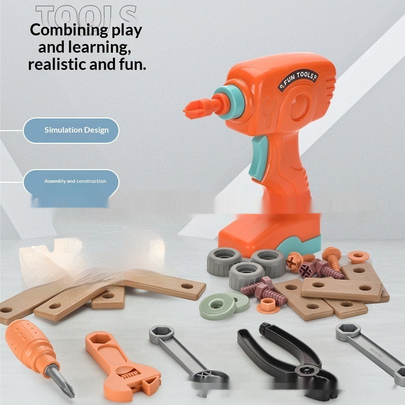 Educational Repair Assembly Playhouse Toolbox Set For Kids - Cindi Book