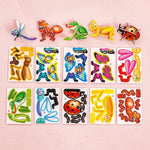 Cartoon Dinosaur 3D Puzzle Model Children DIY Handmade - Cindi Book