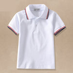 CUHK Childrens White Lapel T Shirt - Cindi Book