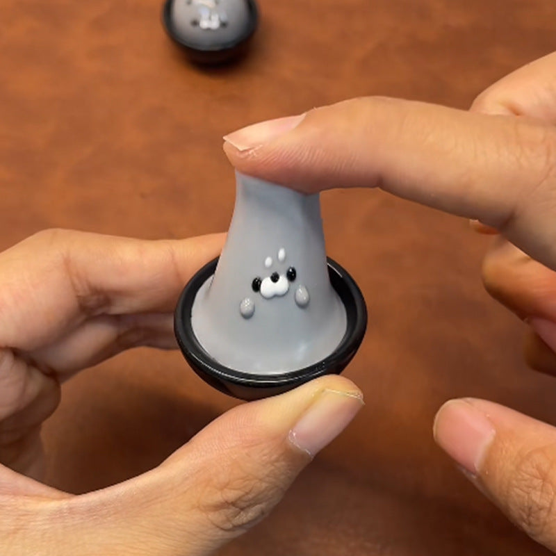 Lollipop-shaped Little Seal Toy With A Hand-painted Noseperfect As A Stress-relief Gadget - Cindi Book