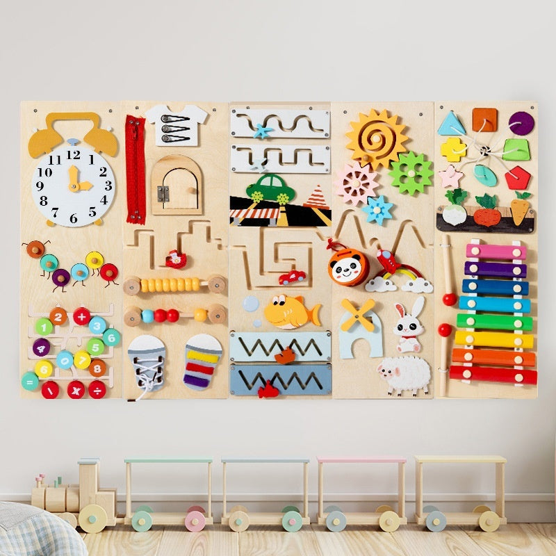Baby Early Education Enlightenment Multi-functional Wall Game Children's Exploration Cognitive Exercise - Cindi Book