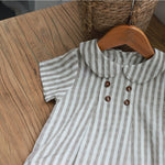 Girls' Short Sleeved Blouse Collar Jumpsuit - Cindi Book