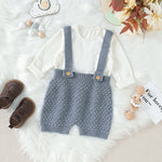 New Integrated Infant Solid Color Suspenders - Cindi Book