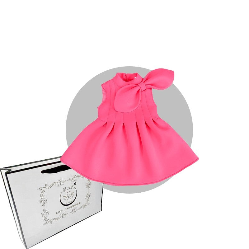 Girls' Tank Top Dress Fashion Light Luxury Bow - Cindi Book
