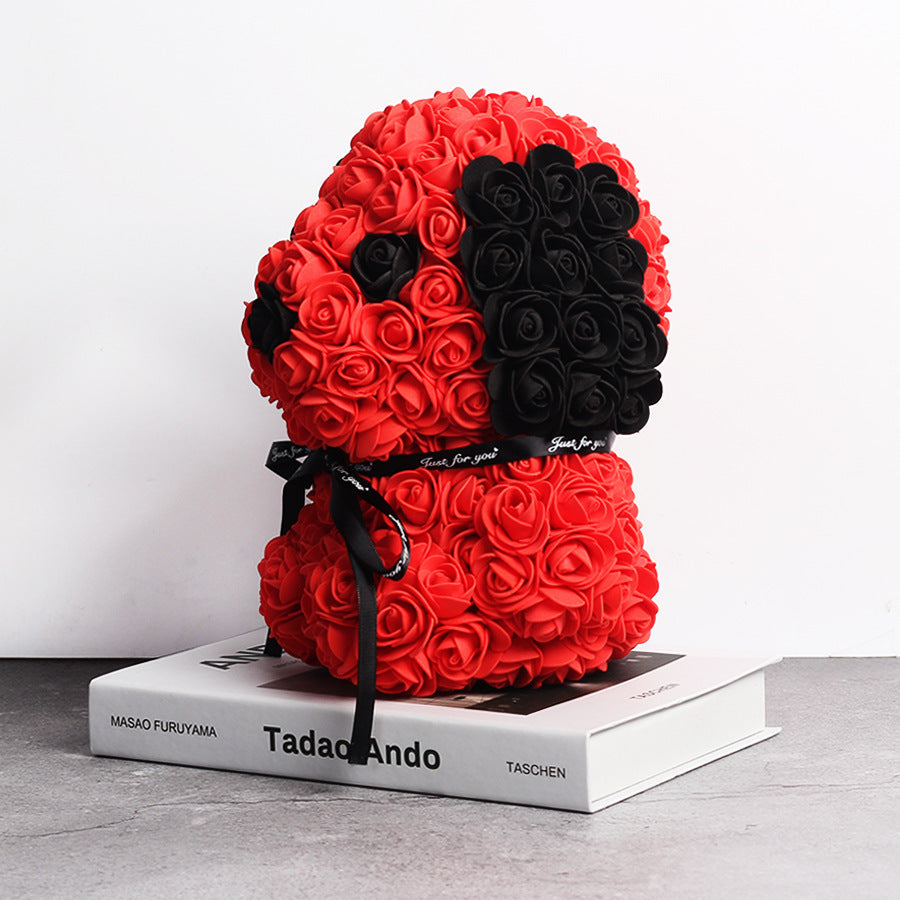 Creative Style Rose Dog Doll Christmas Gift Decoration - Cindi Book