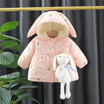 Girls Thickened Cotton Padded Coat Winter Clothes Children's Cotton Wadded Jacket Western Style Winter - Cindi Book