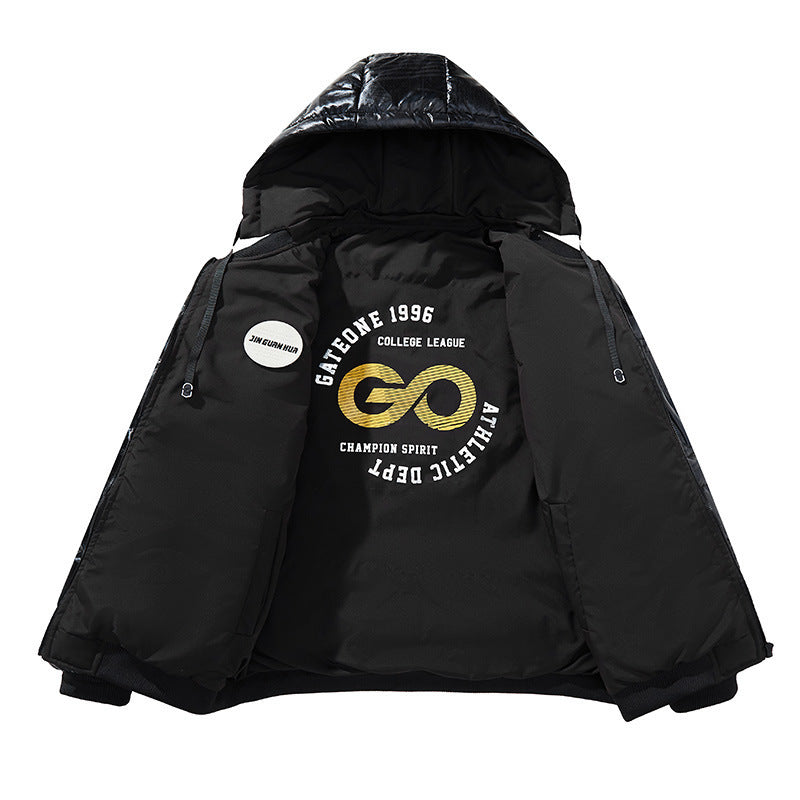 Thickened Hooded Cotton-padded Jacket Men's Plus Size Cotton Clothes Men's Coat - Cindi Book