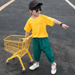 Children's Clothing Boys Summer Suits Western-style Clothes Boys Summer Handsome Short Sleeves - Cindi Book