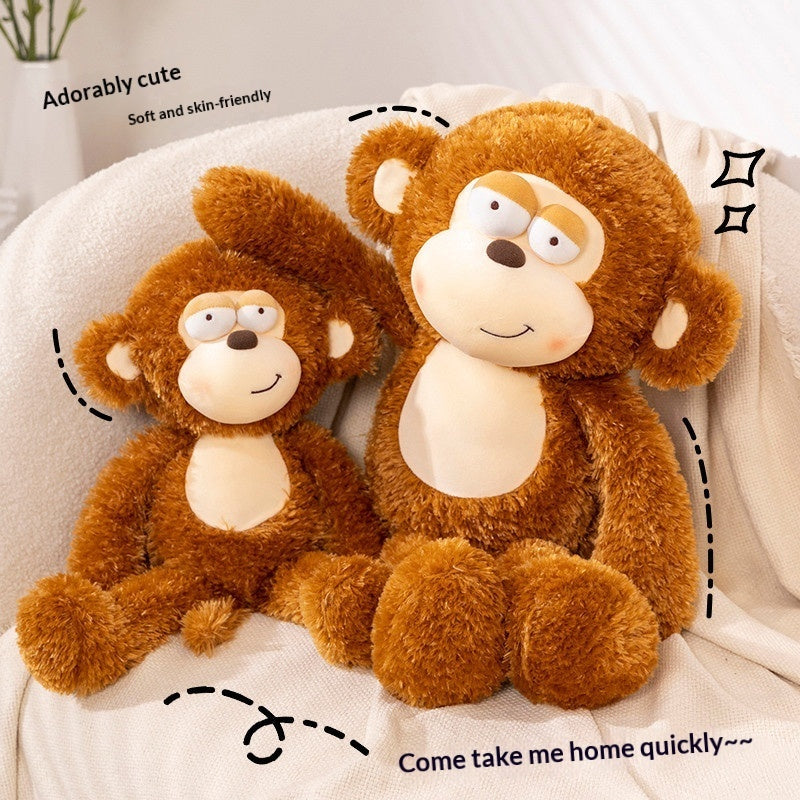 Creative Cartoon Monkey Plush Doll Stuffed Toy - Cindi Book
