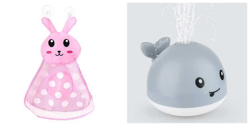 New Baby Bathroom Bath Electric Induction Whale Spray Small Toy - Cindi Book