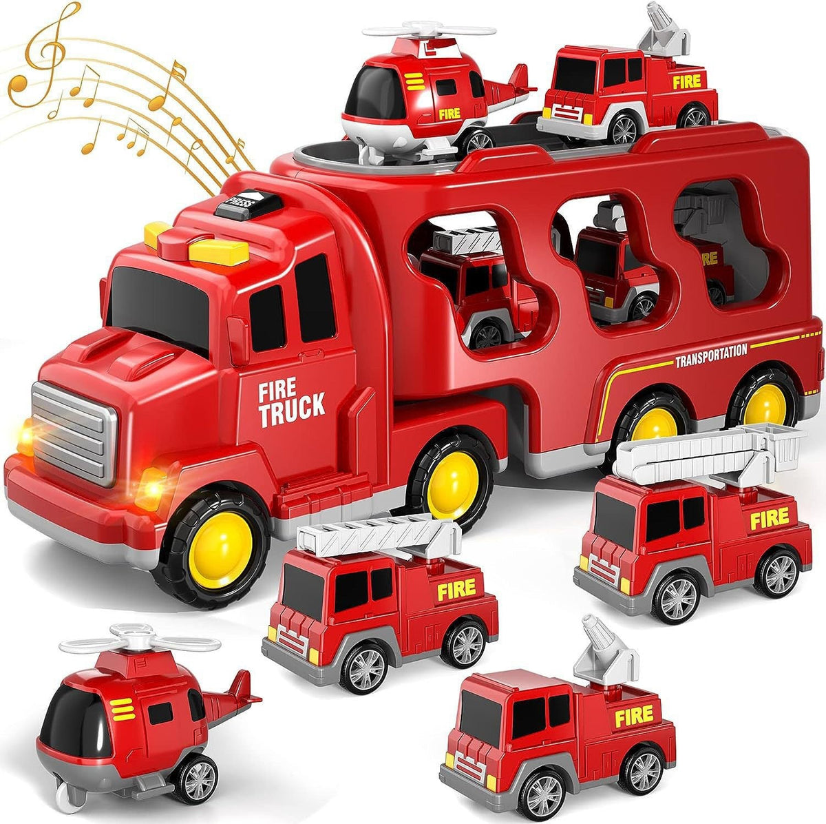 Engineering Vehicle Toy For Kids With Lights And Music - Cindi Book