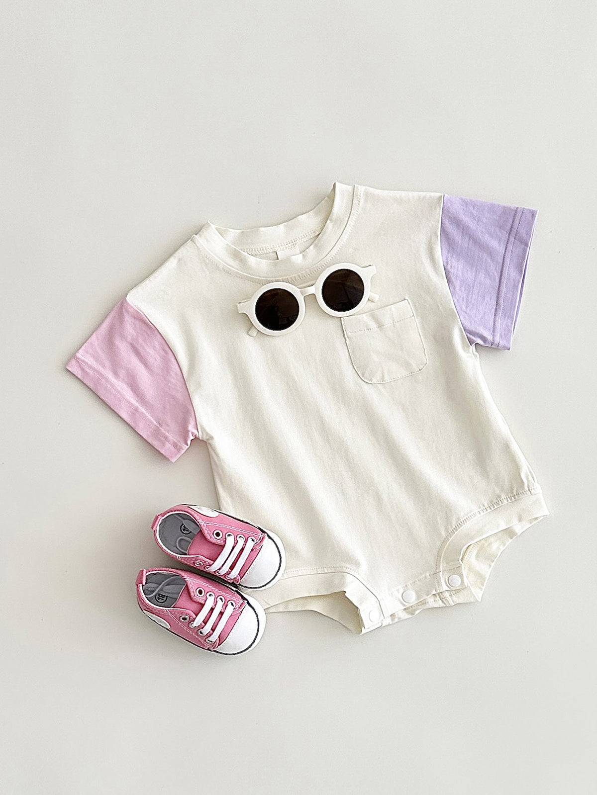 Baby's Comfortable Crew Neck Casual Triangle Jumpsuit - Cindi Book