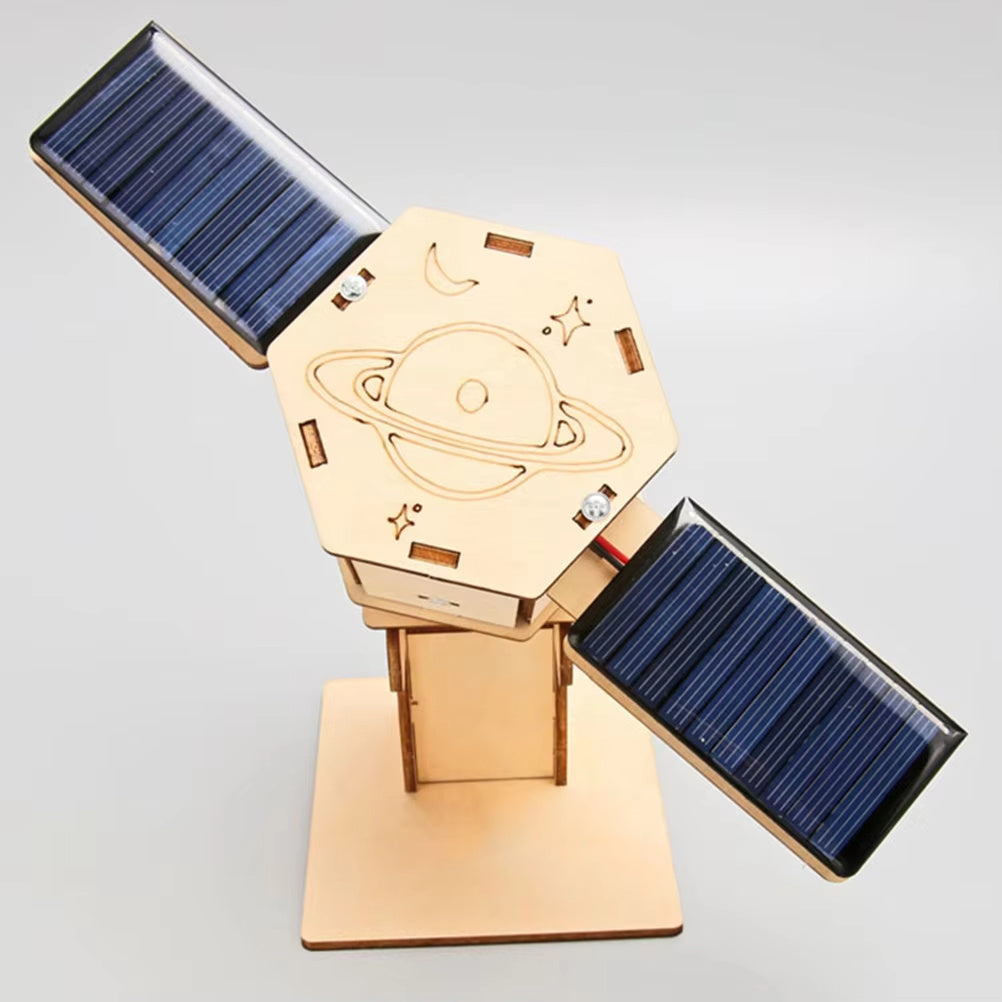 Diy Technology Small Production Stem Experimental Teaching Aids Space Model Artificial Satellite Educational Toys Solar Power Toy Kit Science - Cindi Book