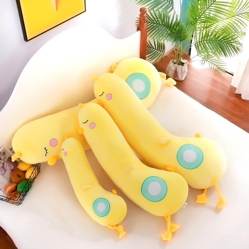 Cute Yellow Chick Pillow With Long Legs - Cindi Book
