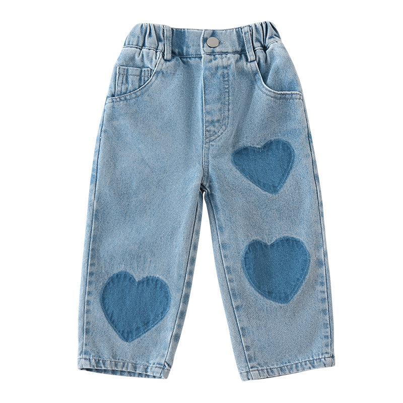 Children Soft Jeans Casual Straight Trousers - Cindi Book