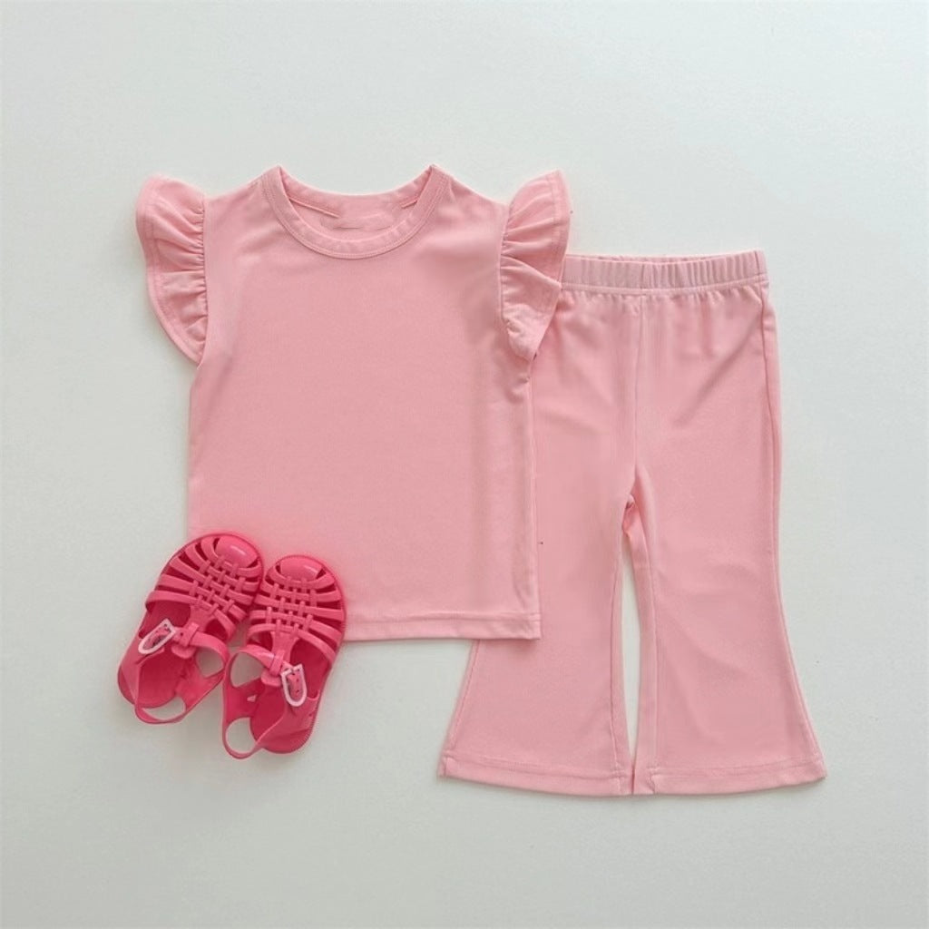 Girls Simple Cute Wild Set Fashion