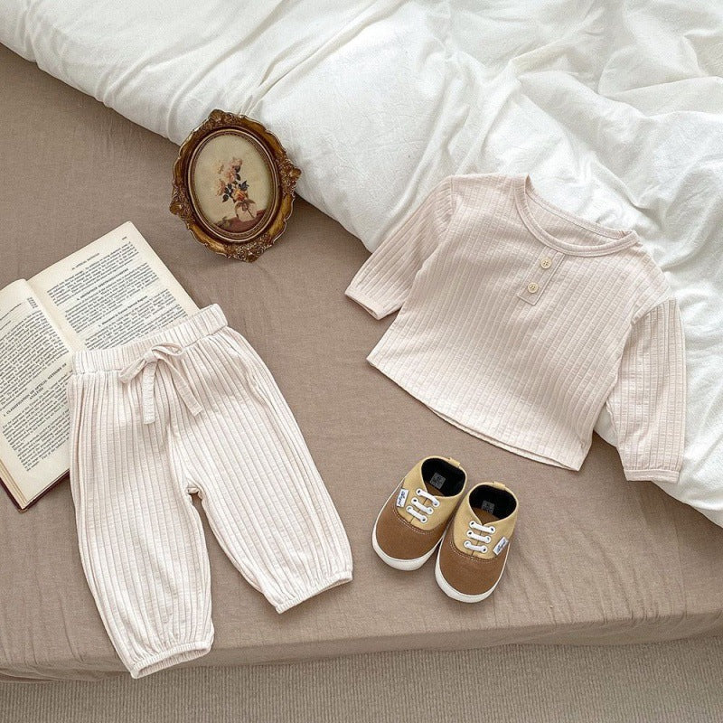 Children Spring And Autumn Cotton Base Pajamas Suit - Cindi Book