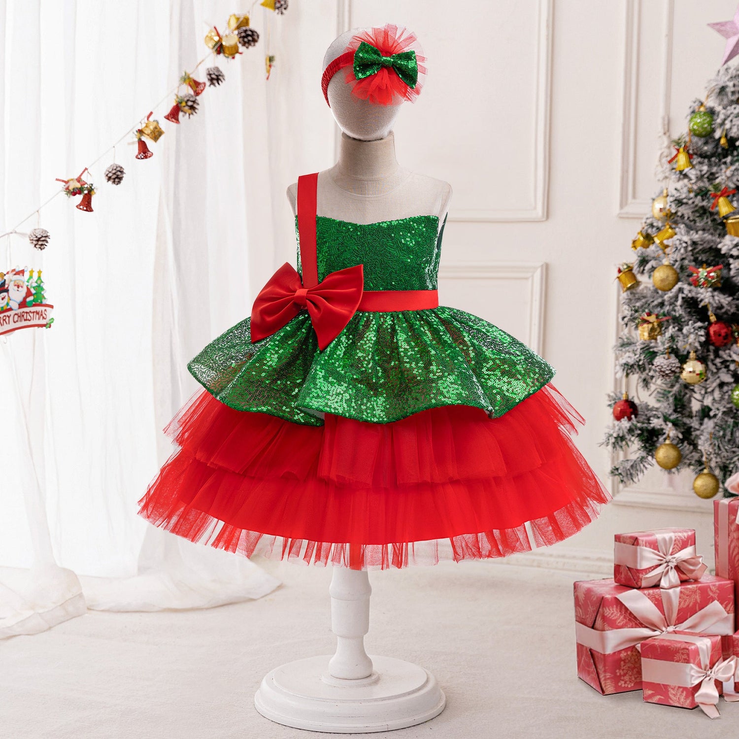 Style Children's Clothing Christmas Red Green