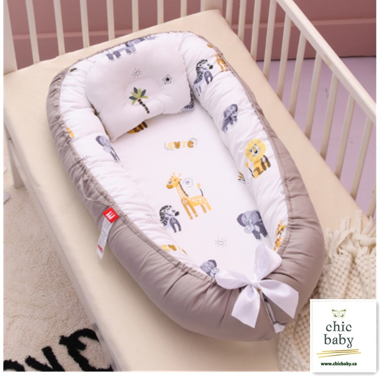 Baby Removable And Washable Bed Crib Portable Crib Travel Bed For Children Infant Kids Cotton Cradle - Cindi Book