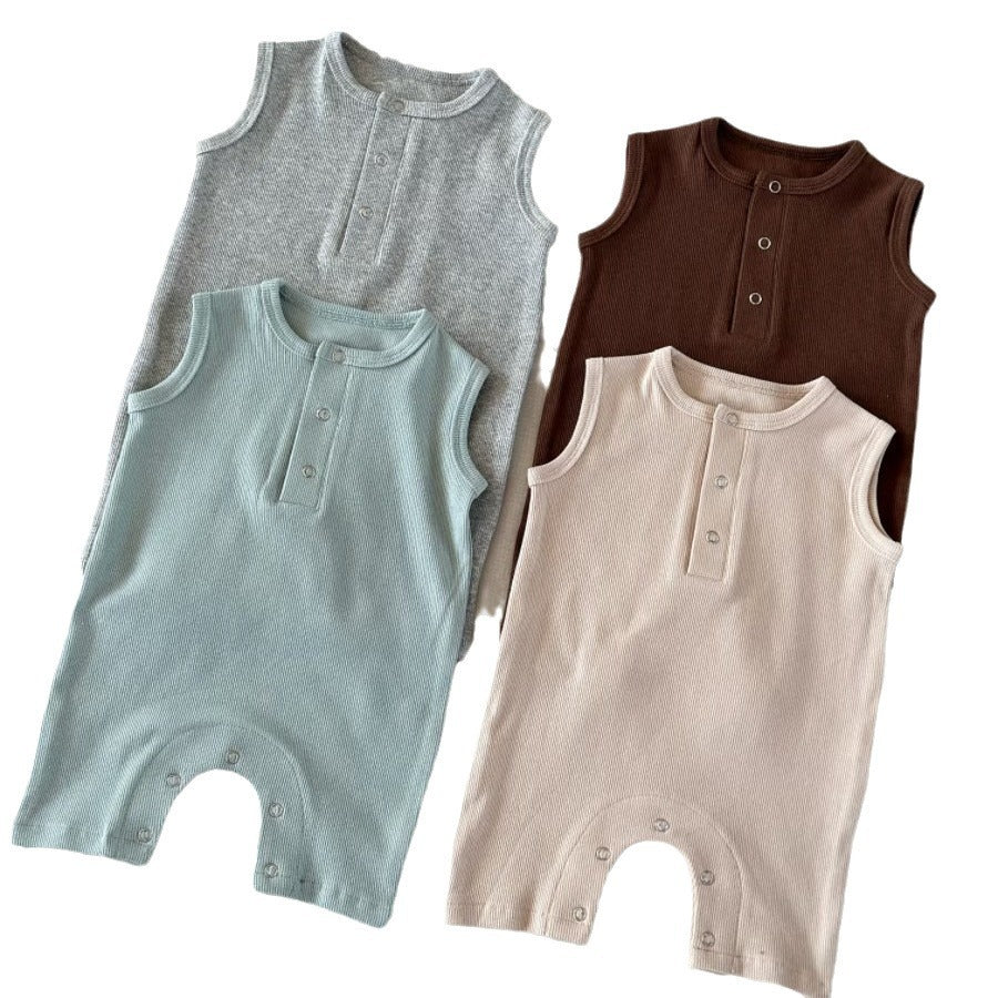 Baby Jumpsuit Grade A Summer Sleeveless Vest - Cindi Book