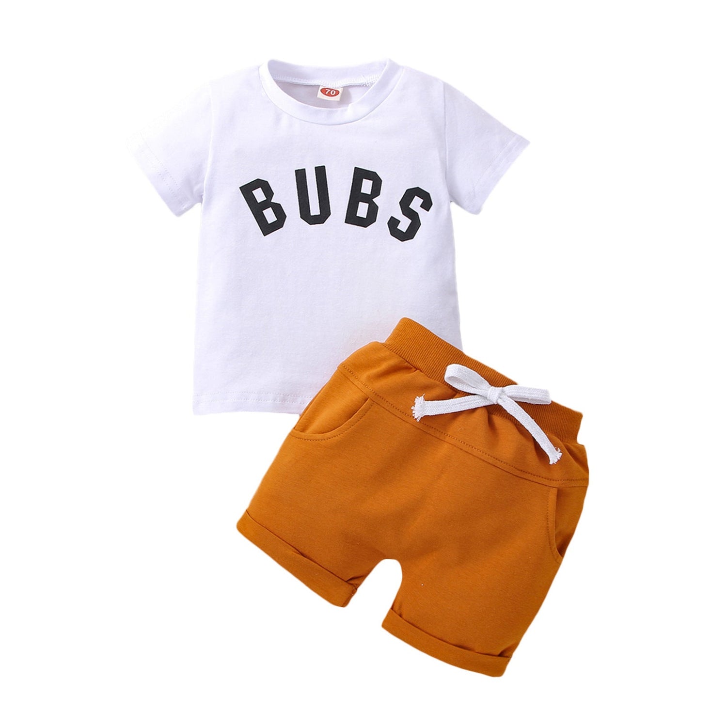Short Sleeve Suit Boy Letter Printing - Cindi Book