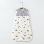 Baby Sleeping Bag Double Layer Patchwork Stand-up Collar Gauze Waistcoat Sleeping Bag - Cindi Book