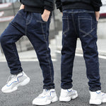 Boys Jeans Autumn And Winter New One-piece Velvet - Cindi Book