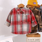 Spring And Autumn Children's Clothing Children's Casual Plaid Shirt - Cindi Book