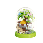 Building Block Bouquet Cherry Blossom Tree House Arbor Day Micro Particles - Cindi Book