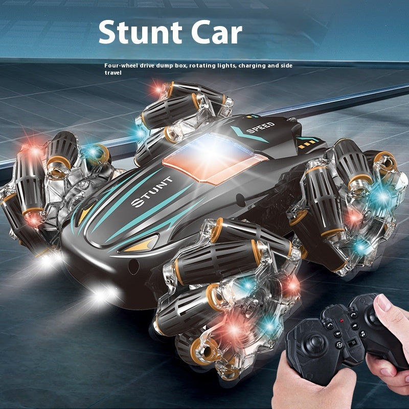 Double-Sided Stunt Drift Remote Control Car Lighting Effect Four-Wheel Drive Power