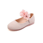Solid Color Girl Rhinestone String Flower Small Single-layer Shoes Dancing Shoes - Cindi Book
