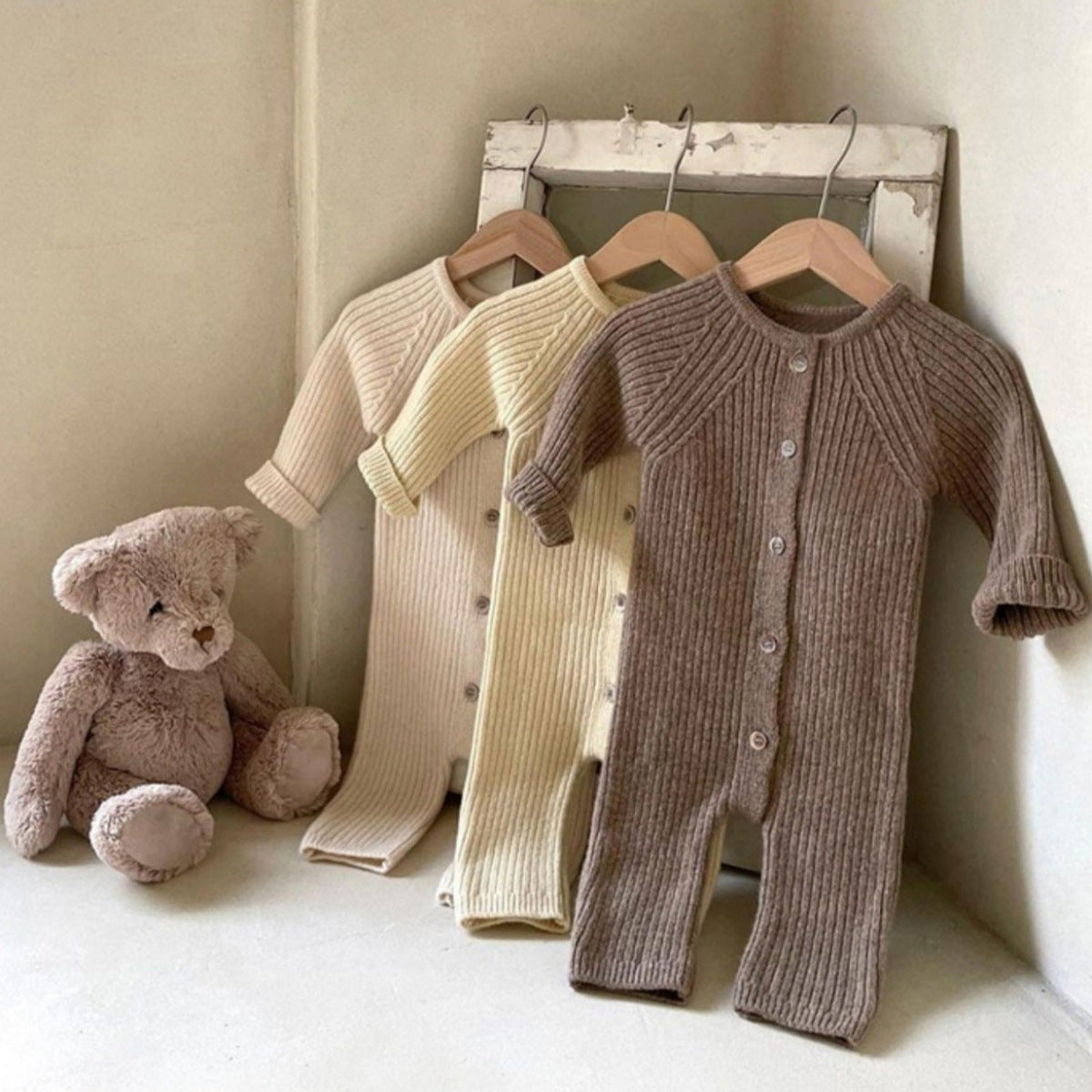 Children's Fart Outfit Romper with Bear Hat