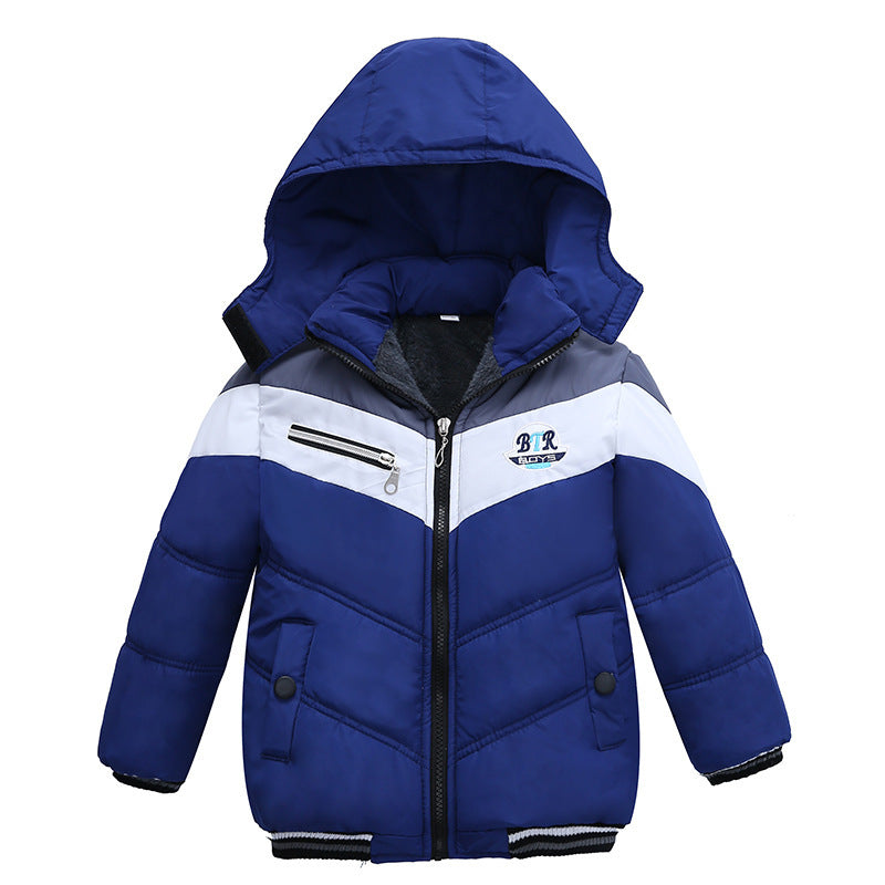 Long Sleeved Hooded Padded Jacket For Boys - Cindi Book