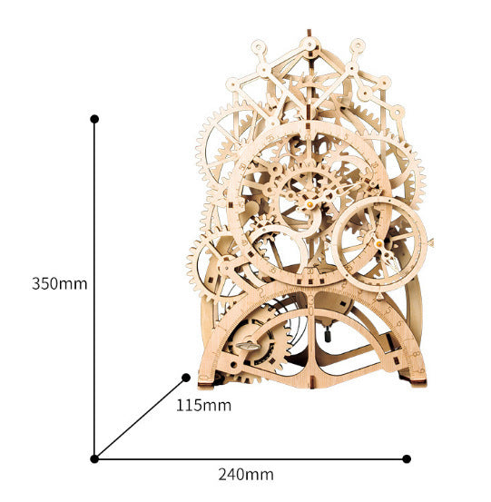 If The State KL501 601 Wooden Puzzles Play 3D Puzzle Assembling The Old Projector, The Pendulum Clock DIY Gift - Cindi Book