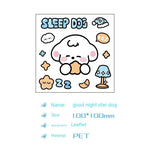 Cute Bear Clear Water Cup Stickers Children's Cartoon Korean Journal Material Mobile Phone Cup Decoration - Cindi Book