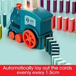 Domino Train Toys Baby Toys Car Puzzle Automatic Release Licensing Electric Building Blocks Train Toy - Cindi Book