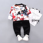 Boys Handsome Autumn And Winter Clothes Three-Piece Kid Clothes - Cindi Book