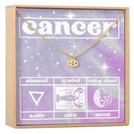 Celestial Cancer Zodiac Necklace