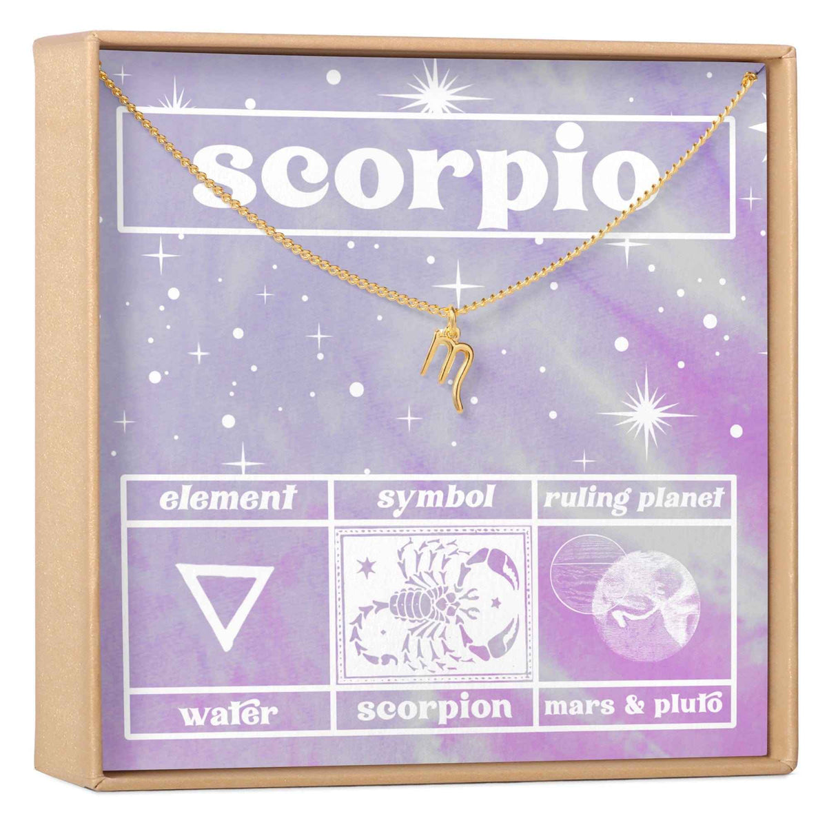Celestial Scorpio Zodiac Necklace