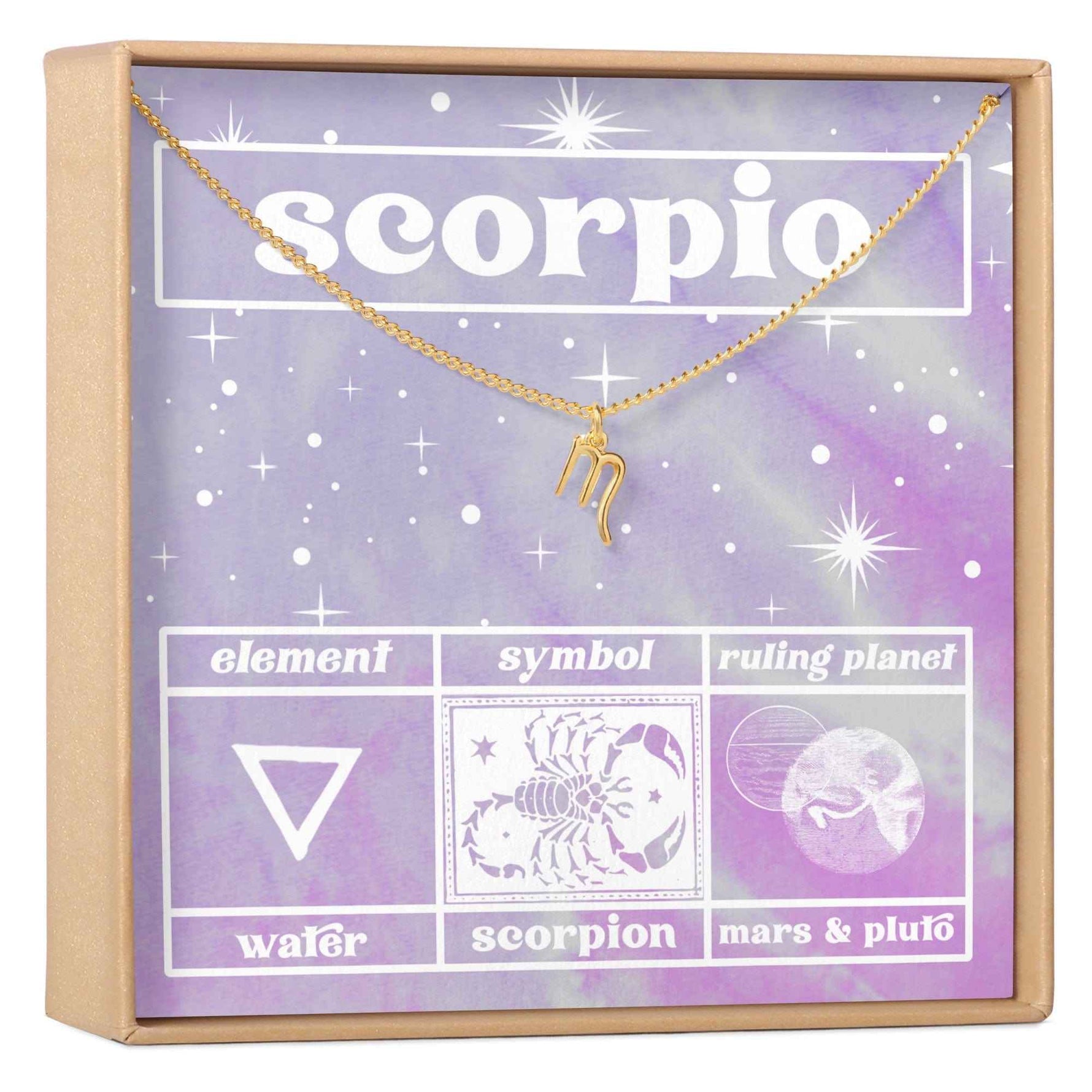 Celestial Scorpio Zodiac Necklace