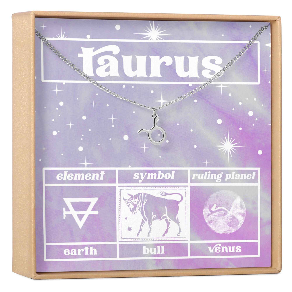 Celestial Taurus Zodiac Necklace